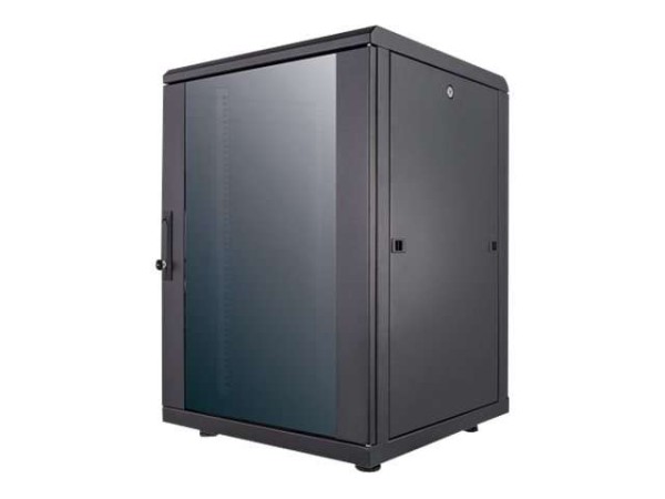 INTELLINET Netzwerkschrank Intellinet 16HE 600x600mm schwarz,montiert 713627