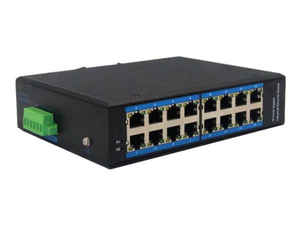 DIGITUS Industrial 16-Port Gigabit Switch, Unmanaged DN-651129