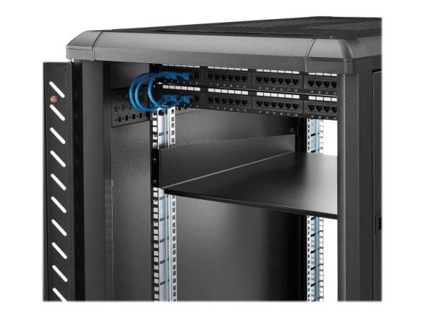 STARTECH.COM 2 HE Fest montierter Fachboden für Server Rack/ Schrank bis 22 CABSHELF22