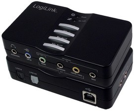 LogiLink 7.1 USB Sound Box, 8-Kanal, schwarz