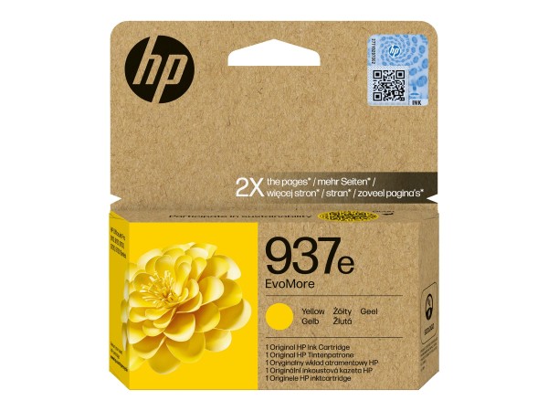 HP EvoMore 4S6W8NE Tintenpatrone yellow No. 937e 4S6W8NE