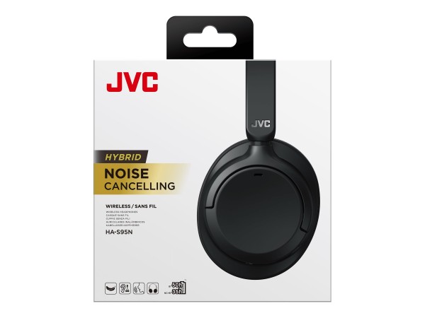 JVC JVC HA-S95N Aufwendig konstruierter On Ear NC Bluetooth Kopfhörer schwarz