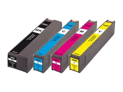 PEACH PEACH Combi Pack 4er Pack Schwarz, Gelb, Cyan, Magenta wiederaufbereitet Tintenpatrone