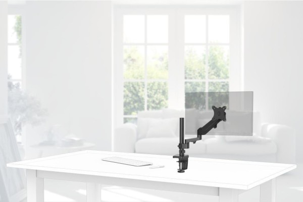 HAMA HAMA 00118496 Monitorhalterung, mit Gasfeder höhenverstellbar, schwenk-/neigbar