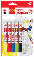 Marabu KiDS Textilmarker, 10 x 3 ml, 10er Blister