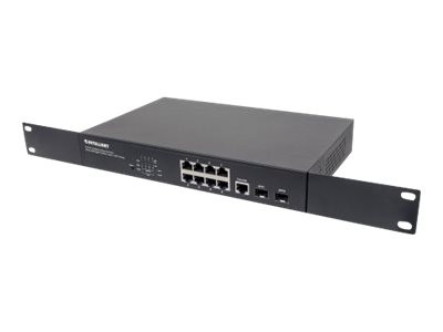 INTELLINET 8-Port Gigabit Ethernet PoE+ Web-Managed Switch with 2 SFP Ports 561167