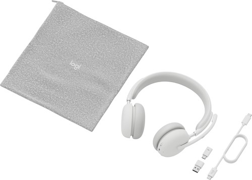 LOGITECH HEADSET - Zone Wireless 2 UC - OFF-WHITE TEAMS - 2.4GHZ/BT - N/A - 981-001299