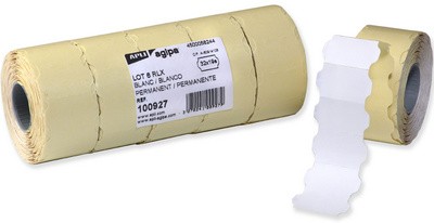agipa Etiketten für Preisauszeichner, 32 x 19 mm, weiß