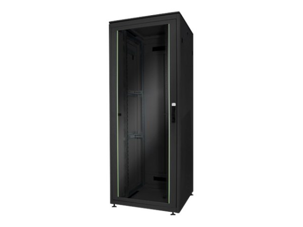 DIGITUS 47HE Netzwerkschrank Unique 2276x800x800mm Farbe Schwarz RAL 9005 DN-19 47U-8/8-B-1