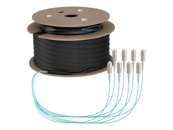 EFB ELEKTRONIK Trunkkabel U-DQ ZN BH OM3 8G 1x8 SC-SC 200m Dca LSZH - Kabel O8321S200OM3