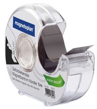 magnetoplan Magnetband im Spender, selbstklebend, schwarz