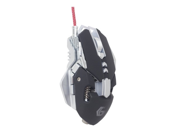 GEMBIRD GEMBIRD MUSG-05 USB 4000DPI Schwarz - Silber Maus (MUSG-05)