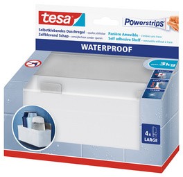 tesa Powerstrips Aufbewahrungs-Korb WATERPROOF Regal Zoom