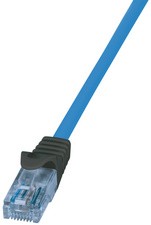 LogiLink Premium Patchkabel, Kat.6A, U/UTP, blau, 2,0 m
