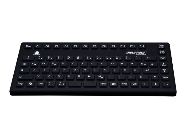 GETT GETT InduProof Smart Compact BLACK USB (DE) Silikon IP68 Tastatur desinfizierbar wasserdicht schwarz