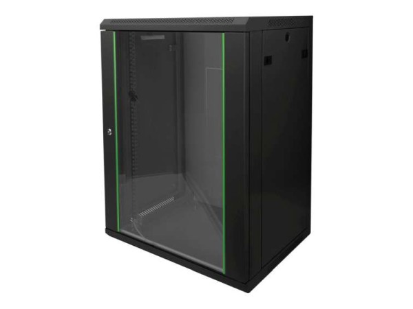 DIGITUS Wandgehäuse Dynamic Basic schwarz 16HE 600x450mm DN-19 16-U-EC-SW