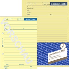 AVERY Zweckform Formularbuch "Gesprächsnotiz", A5, 50 Blatt