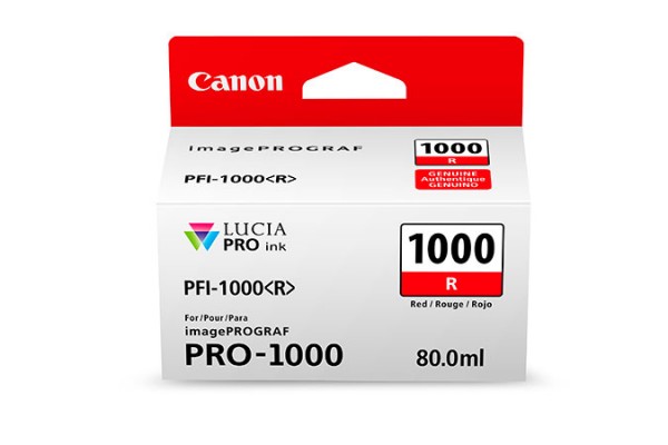 Canon PFI-1000 R 80ml Rot - Tintenpatrone Original - Magenta - 80 ml