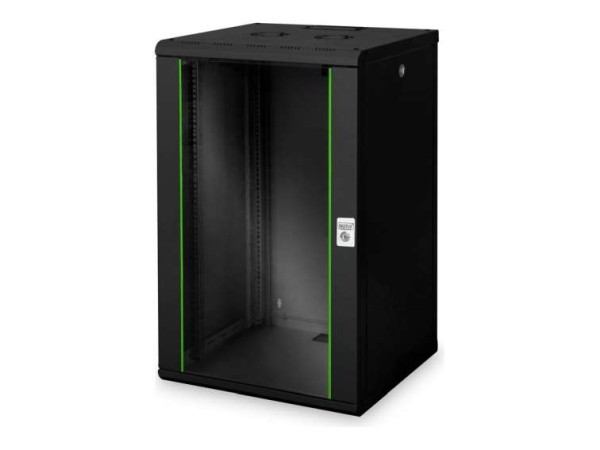 DIGITUS 20U Wandgehause 998x600x600mm Farbe schwarz RAL 9005 DN-19 20U-6/6-SW