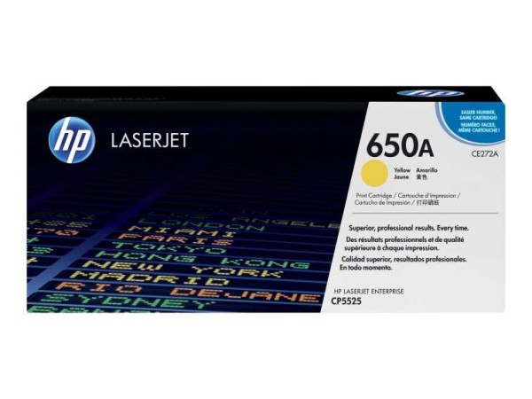 HP 650A Gelb LaserJet Tonerpatrone (CE272A) CE272A