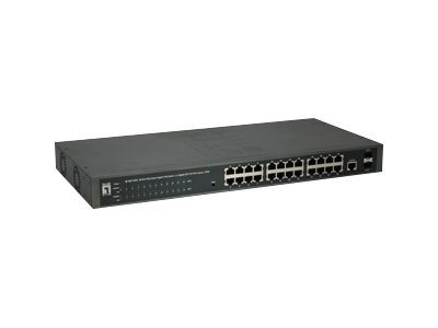 LEVELONE LEVEL ONE LevelOne Switch 24x GE GEP-2651      2xGSFP     370W 24xPoE+