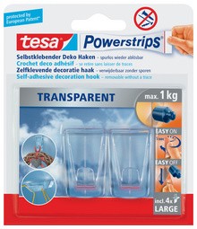 tesa Powerstrips DECO-HAKEN, Haltekraft: max. 0,2 kg