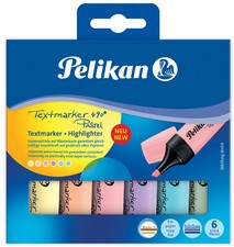 Pelikan Textmarker 490 Pastel, 6er Etui, farbig sortiert