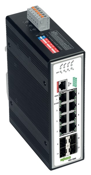 WAGO WAGO Industrial-Managed-Switch metallisch schwarz 1 Stück