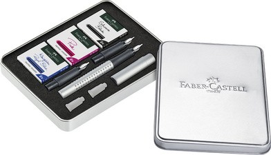 FABER-CASTELL Kalligraphie-Set GRIP 2011, silber