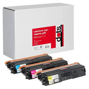 DOTS DOTS cyan, magenta, gelb Toner kompatibel zu brother TN-421C/M/Y, 3er-Set; 1 Pack = 3 St.