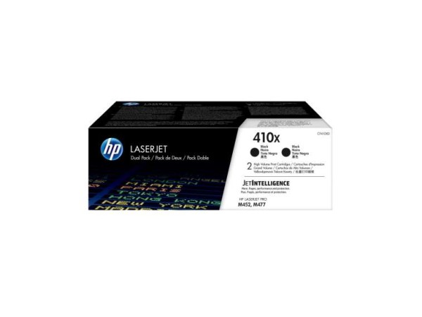 HP 410X 2er Pack Schwarz LaserJet Tonerpatrone (CF410XD) CF410XD