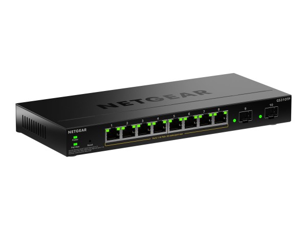 NETGEAR NETGEAR S350 Series 8-Port Gigabit Ethernet PoE+ Smart Managed Essentials Switch