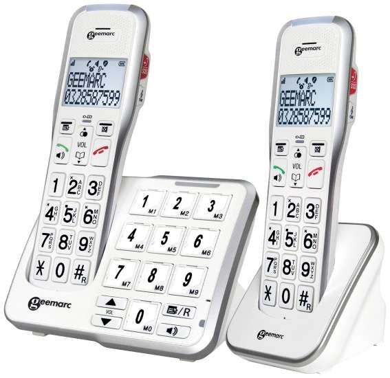 GEEMARC AMPLIDECT 595-2 PHOTO Schnurloses Seniorentelefon AMPLIDECT 595-2 PHOTO