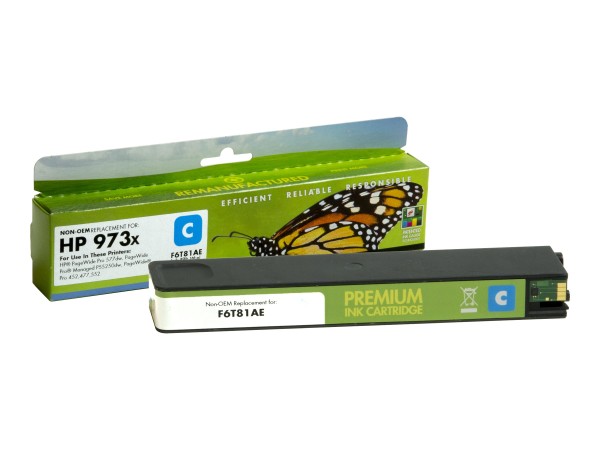STATIC CONTROL STATIC Ink cartridge compatible with HP F6T81AE 973XL cyan remanufactured 7.000 pages