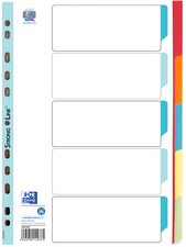 ELBA Karton-Register, blanko, DIN A4, farbig, 10-teilig