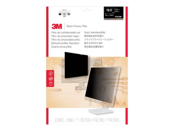 3M PF19.0W PRIVACY FILTER BLAC 7000013839