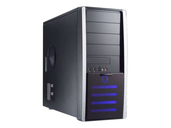 CHENBRO Gehäuse Midi Tower PC617 ATX schwarz/silber NEUTRAL PC617