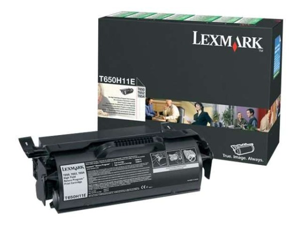 LEXMARK Schwarz Tonerpatrone LCCP, LRP T650H11E
