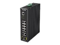 D-LINK Switch / 12-Port Layer2 Smart Managed Gigabit PoE Industrial Switch, DIS-200G-12S