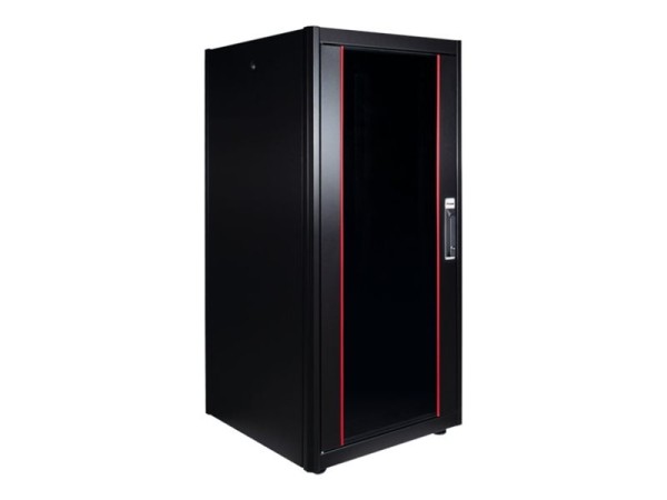 EQUIP EQUIP Serverschrank 19"  22U 600x600mm Glastür   schwarz