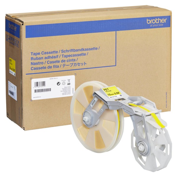 BROTHER BROTHER MC-ET1YE 15MM YELLOW PET TAPE