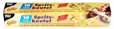 PAPSTAR LDPE-Spritzbeutel, transparent, 1,8 l, 10er Pack