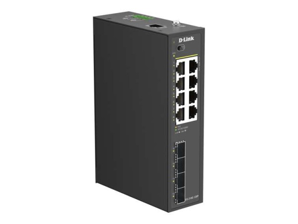D-LINK DIS-210G-12UP Smart L2 Industrial Switch 8x Gigabit PoE+ 4x SFP Giga DIS-210G-12UP
