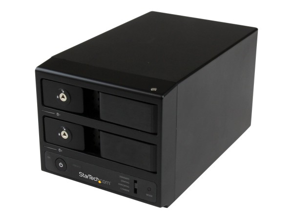 STARTECH.COM USB 3.0 / eSATA Dual Bay Festplattengehäuse mit UASP für SATA S352BU33RER