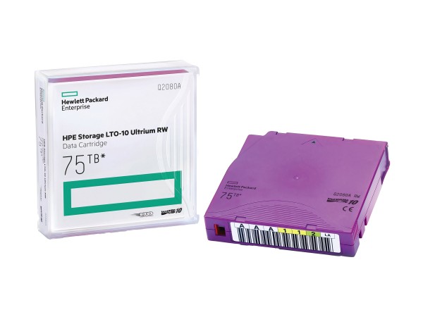 HP ENTERPRISE HPE LTO-10 Ultrium 75TB RW 20 Custom Labeled