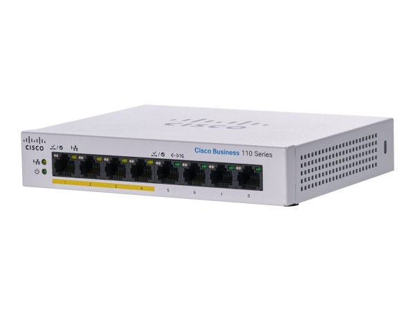CISCO SYSTEMS CISCO CBS110 Unmanaged 8-port GE CBS110-8PP-D-EU