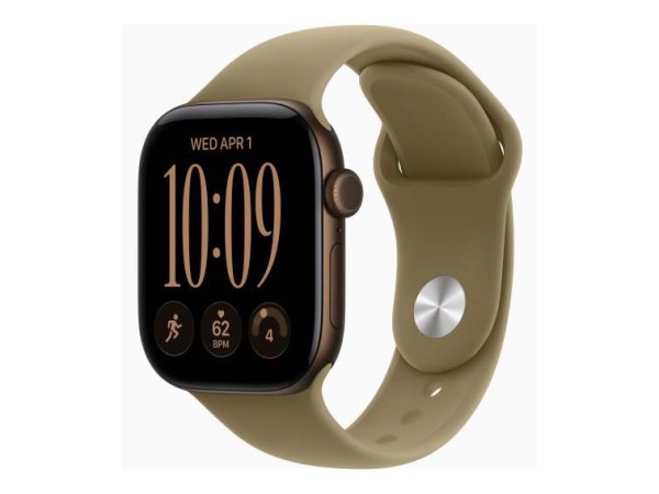 APPLE Watch S12 Aluminium 42mm Dunkelbronze (Sportarmband oliv) M/L MJEG4ZR/A