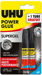 UHU Sekundenkleber POWER GLUE "ultra rapide", 3 g