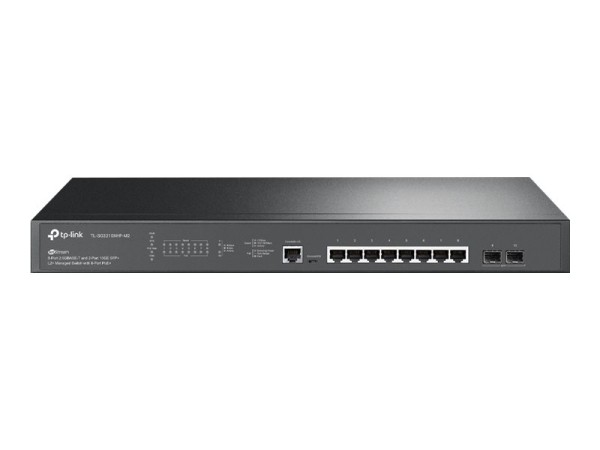TP-LINK JetStream" 8-Port 2.5GBASE-T and 2-Port 10GE SFP+ L2+ Managed Switc TL-SG3210XHP-M2