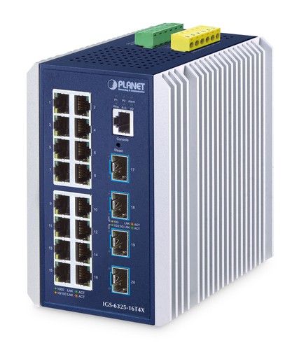 PLANET TECHNOLOGY PLANET TECHNOLOGY IP30 Industrial L3 16-Port